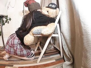 Gorgeous Beauty Likes Her Bear & Squirts on It ❤️ Part II