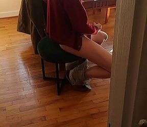 Caught him beating his meat until he exploded