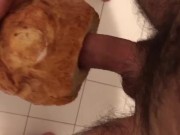 fucking bread with cum