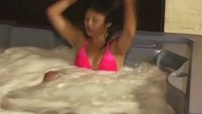 Girl from India nude in jacuzzi