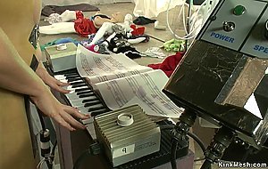 Lesbians fuck machines and squirt