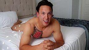 Tall Tattoo Stud Gabriel Jordan Jerks Off