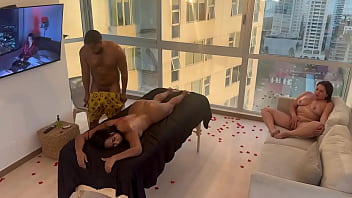 BBC vs two latinas / Massage sex/ Emmanuel Lustin / Panama