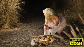 Forest Whore gets publicly degraded and fucked