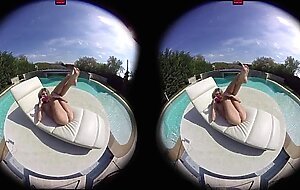 Virtualporndesire - gina gerson plays by the pool 180 vr 60 fps