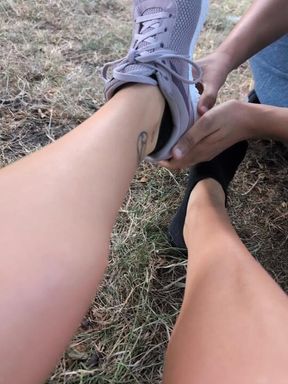 Foot worship in Hyde Park