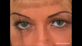 Skinny Blonde Mona Green Masturbates in a Solo Casting