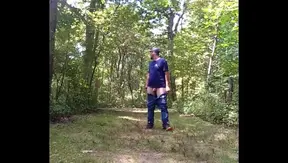 Wild Jack-off Session by Naughty Amateurs on a Secluded Park Trail – RawGayFun 18+