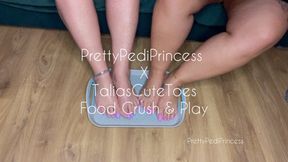 PrettyPediPrincess And TaliasCuteToes Food Crush With Our Pretty Feet - Fruit And Cake