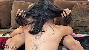 Long Hair Worship & Sensory Brushing by Male Hands