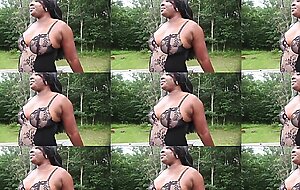 Striptease and Blowjob from Ebony Milf SLUT Lisa Rivera