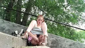 Spicy Teen 18+ Breathtaking Public Masturbation Video