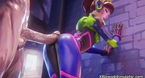 Overwatch Dva sex compilation