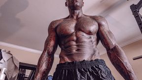 Big Black Hairy Dick Worship Hallelujah Johnson close up in yo face concentrate and smell the dick