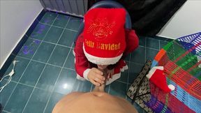 mi cunado pervertido me regala su verga dura en la noche d enavidad y la clava directo a mi cono hasta cubrirme de semen