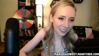 Marissa Sweet Live Dildo Blowjob And Lotion Titty Play