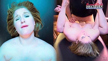 Blonde Hottie Lottie Peers Sucks A Big Dick And Gets Her Twat Pounded!
