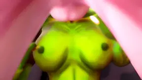 Green-Skinned Goblin Chick Gets Fucked Hard for Creamy Swallow & Handjob Rub Off