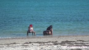 beach day with big ass juicy tee and fat pussy barbie bugatti
