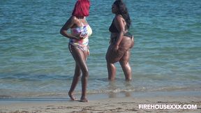 beach day with big ass juicy tee and fat pussy barbie bugatti