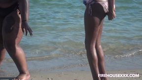 beach day with big ass juicy tee and fat pussy barbie bugatti