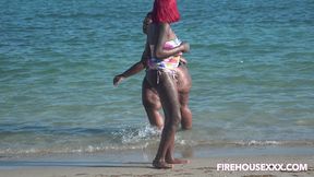 beach day with big ass juicy tee and fat pussy barbie bugatti