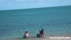 beach day with big ass juicy tee and fat pussy barbie bugatti