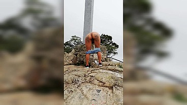 Leyne Rodriguez. Latina fucking in a mountain