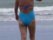 First time latina mom enjoys sex with stepson on the beach, blowjobs, fucks, cumshots