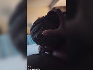 Light skin Haitian babe giving head