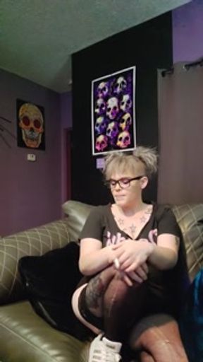 Blowing clouds and listening to music. Check out my OnlyFans @ sadisticsloan1313