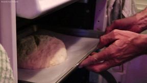 baking bread: gloved food porn asmr