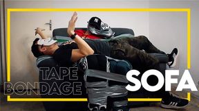 Sofa - Mauro Roll taped BondageStrips and Tonny together! (1080p) Gay Bondage - Gay Domination - Tape Bondage - Duct Tape - Brothers - Gagged Man - BDSM