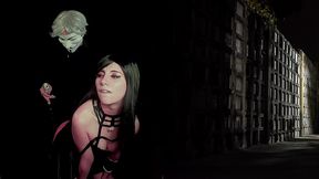 sexy witch fucks in the cemetery and in the middle of the night - she goes crazy with pleasure
