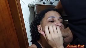 Meu genro aproveito que minha namorada n&atilde_o estava e me comeu gostoso