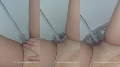 Petite Brunette Pillow Princess POV Bath Tap Play Gushing Clit Tease Ruined By Water