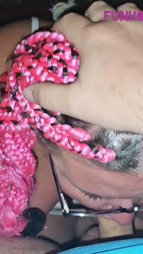 Iconic moment from "On a cruise swallowing him completely while in the Bahamas"