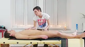 Cute Slender Boy Has Bareback Sex On The Massage Table