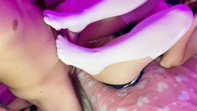 Fucking My Hot Stepsister Feet in Stockings