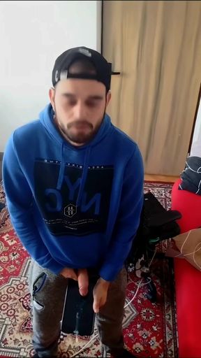 Cumshot in My Room on a Tablet.