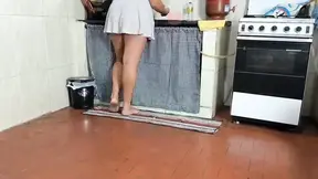 Fucking My Dyke Friend Who Was Washing Dishes