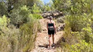 Vulgar Hiking ends with mouth full of CUM