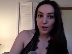 Cute amateur brunette naughty in solo jerking show on camera