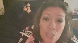 Smoking in My High Heels With Red Lips