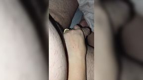 MILF accidentally shows off her hand on son's erection