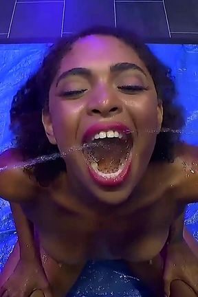 Ggg - Black Pearl Is Pissed in the Mouth and Taken Horny Doggy.