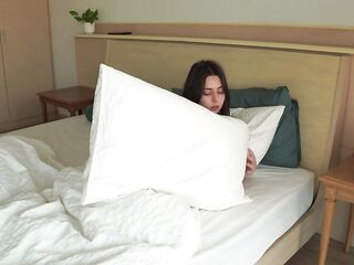 Woke Up Soaked and Called Him – Pillow Humping Turns Sex tool Bang