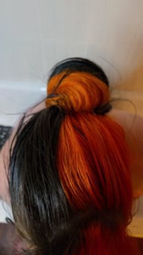 The thick goth girl bikini car wash only takes cum &amp; piss as payment