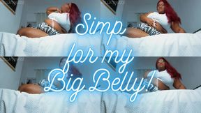 Simp for my BIG BELLY - Bella Trixxx SSBBW Fat Worship JOI 1080p
