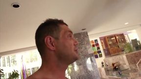 Dude and girl take turns fucking her ass